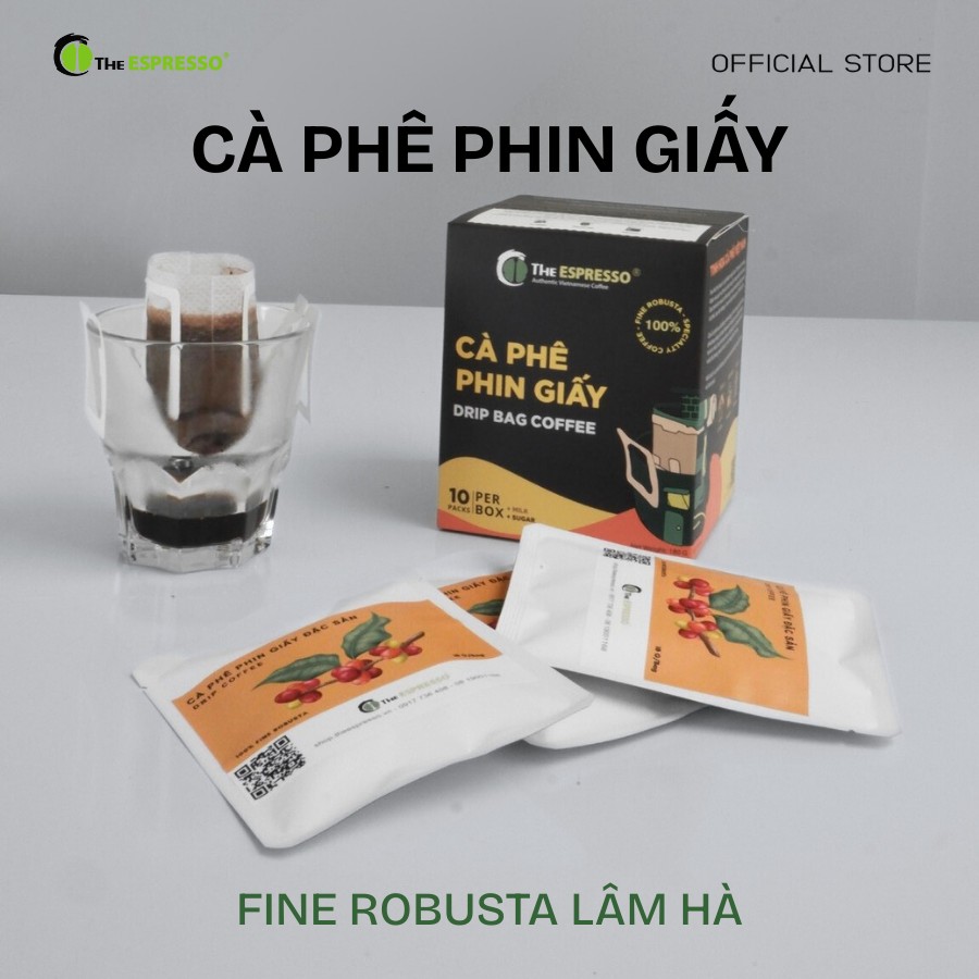 Cà phê phin giấy Fine Robusta The Espresso